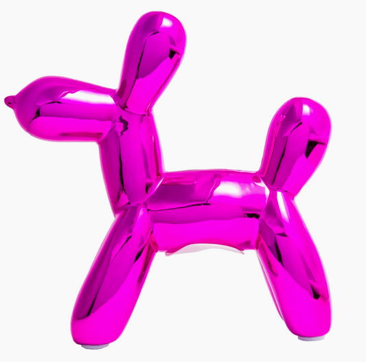 Balloon Dog Bank Metallic Pink