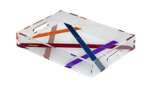 Missoni Home Tray NASTRI MULTICOLOR Medium 9.8 x 13.8 in