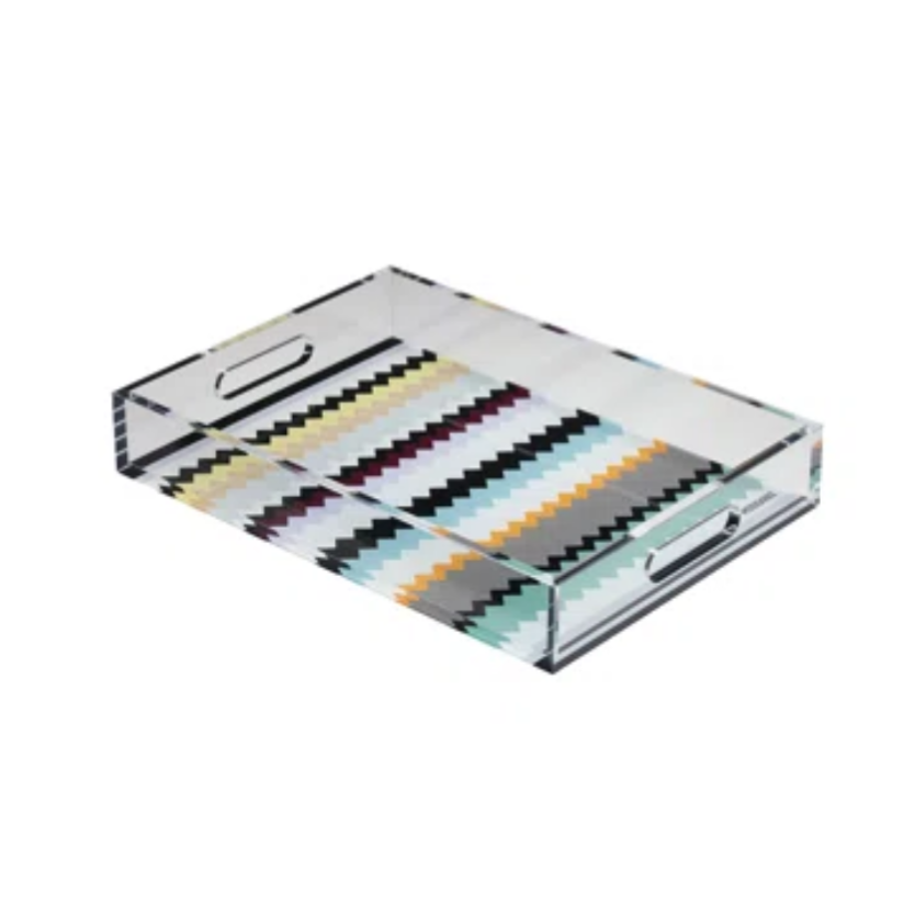 Missoni Curt Vassoio Tray Rectangluar Medium Multicolor (9.8” x 13.8”)