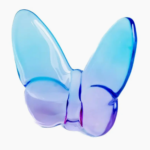 Crystal Butterfly Home Decor in Purple Ombré