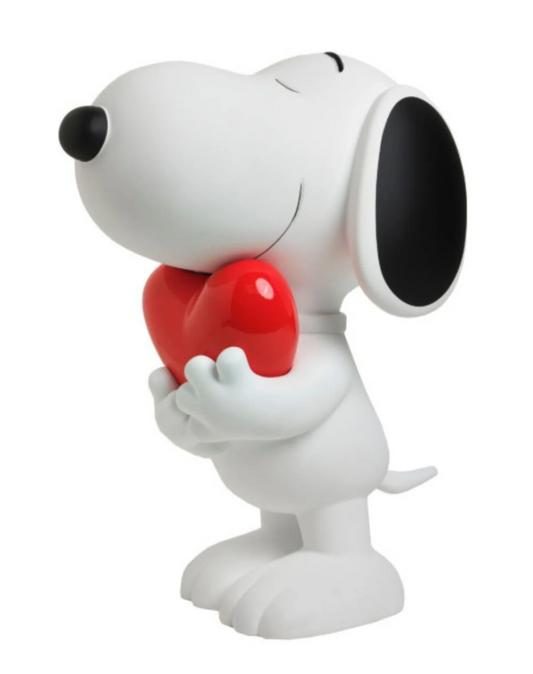 Snoopy HEART White with Red Heart, Original 11”