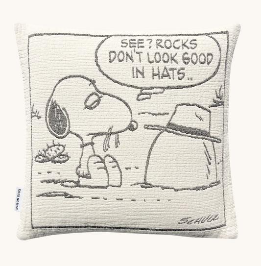 Peanuts Throw Pillow- Peanuts Rock