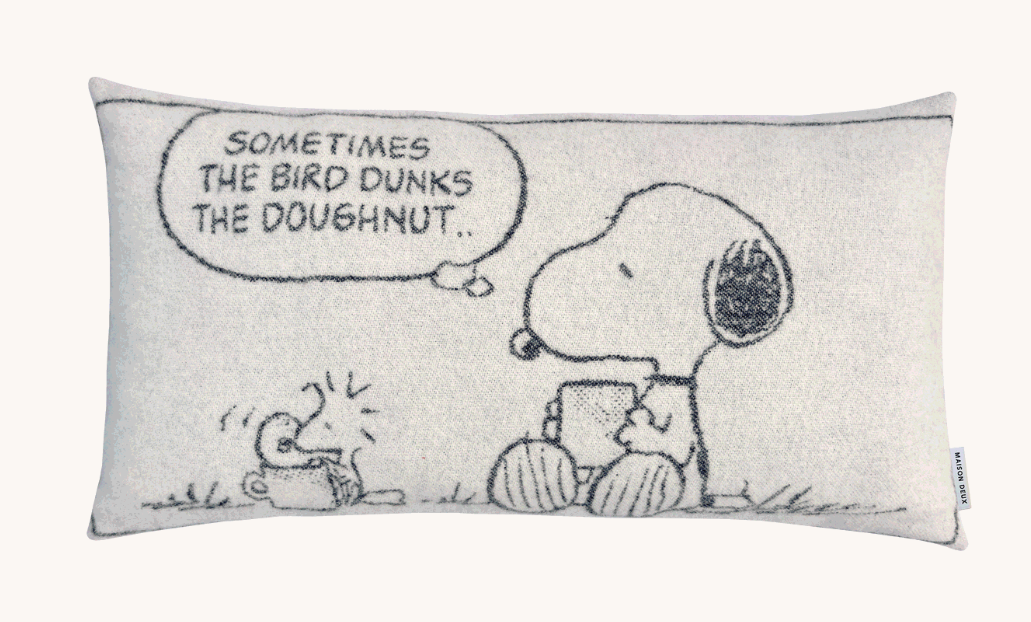Peanuts Funny Doughnut Pillow 36” x 20”.