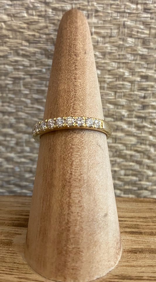 Gold Diamond Wedding Band