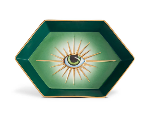 Lito Hexagon Tray - Green or Blue