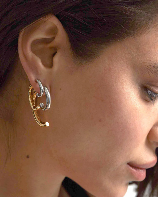 Mini Luna Earrings Gold/Silver