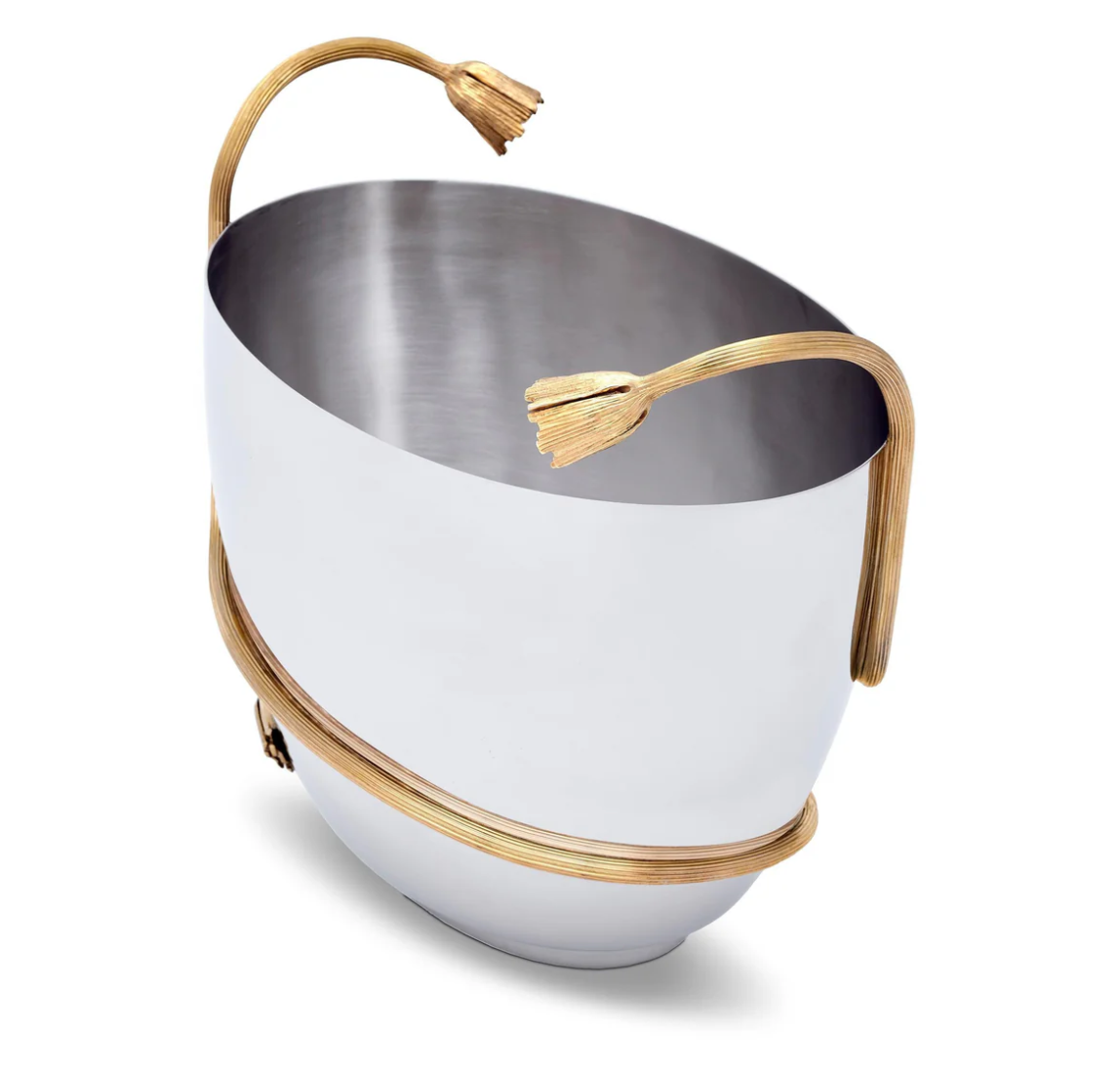 Deco Leaves Champagne/Ice Bucket