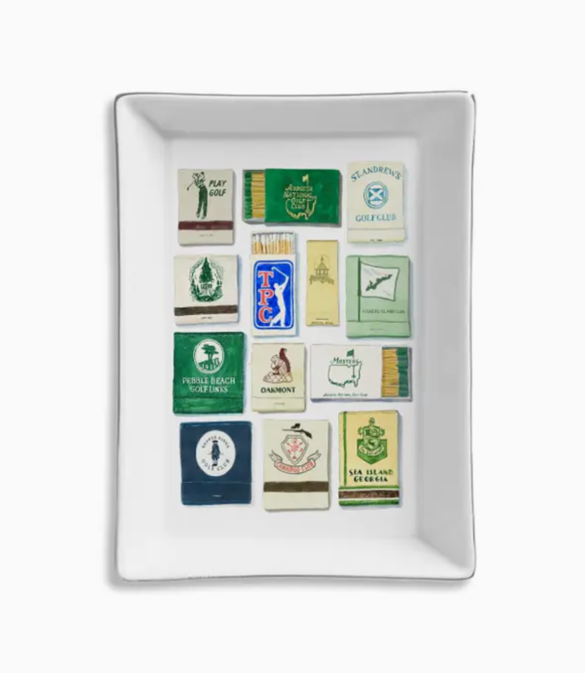 Ceramic Tray - Golf Matches