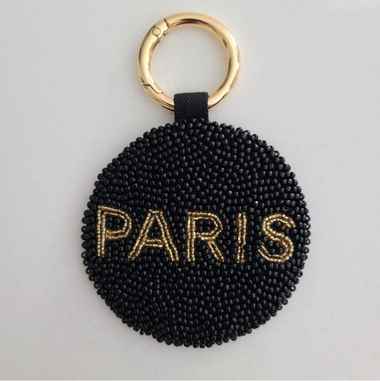 Paris Beaded Keychain