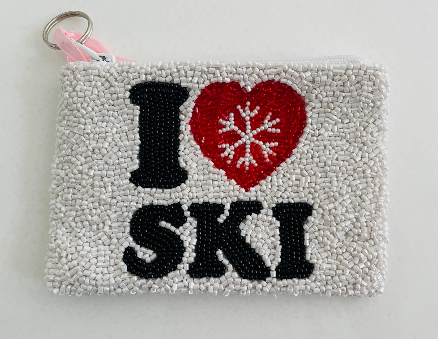I Love to Ski Coin Purse