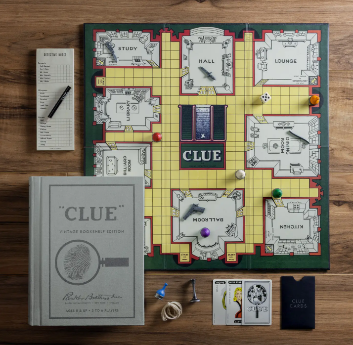 Clue Vintage Bookshelf Edition