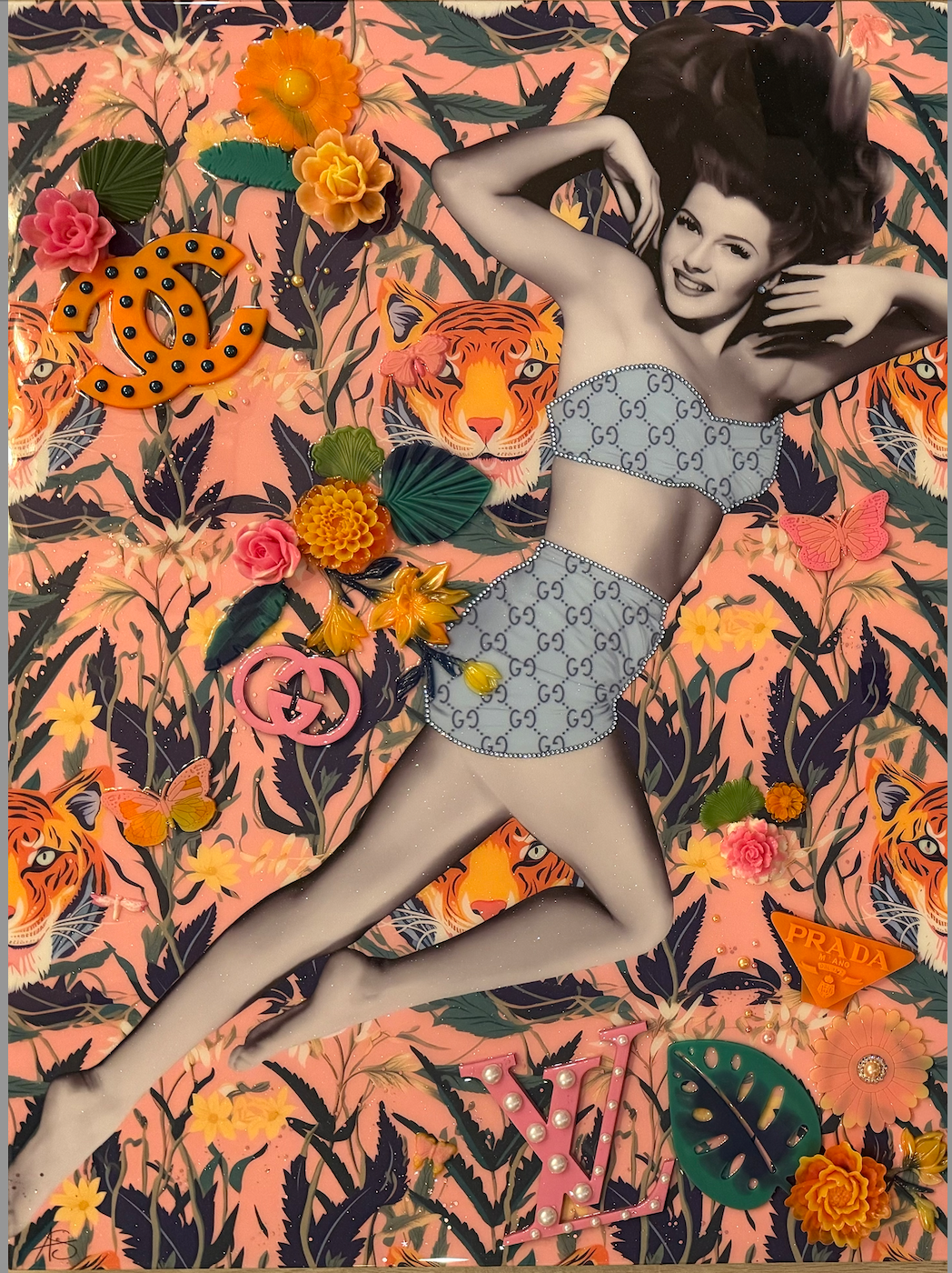 Rita Hayworth Pop Art on Canvas (one of a kind)