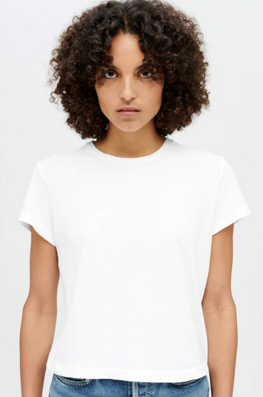 Optic White Boxy Tee