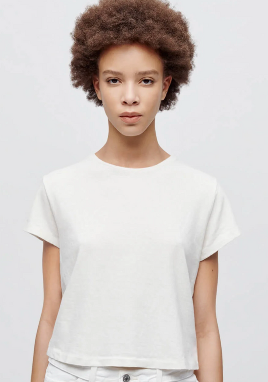 Vintage White Boxy Tee