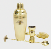 Stripey Bee Cocktail Shaker Set