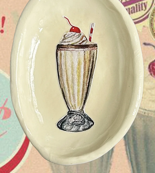 Handmade Tappas Milkshake Dish
