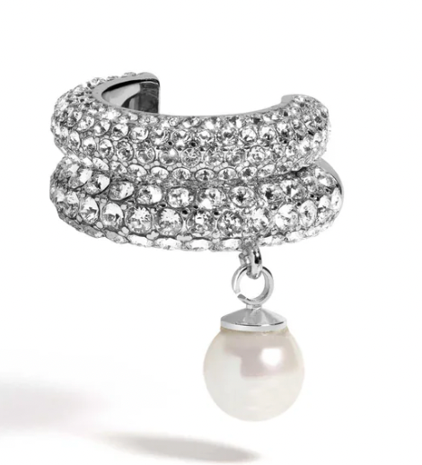 Bailey Ear Cuff Crystal/White