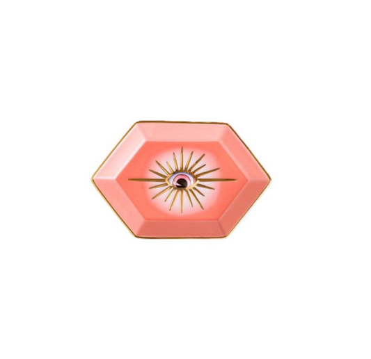 Hexagon Shape Evil Eye Dish