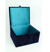 Large Velvet Bee Jewelry Box