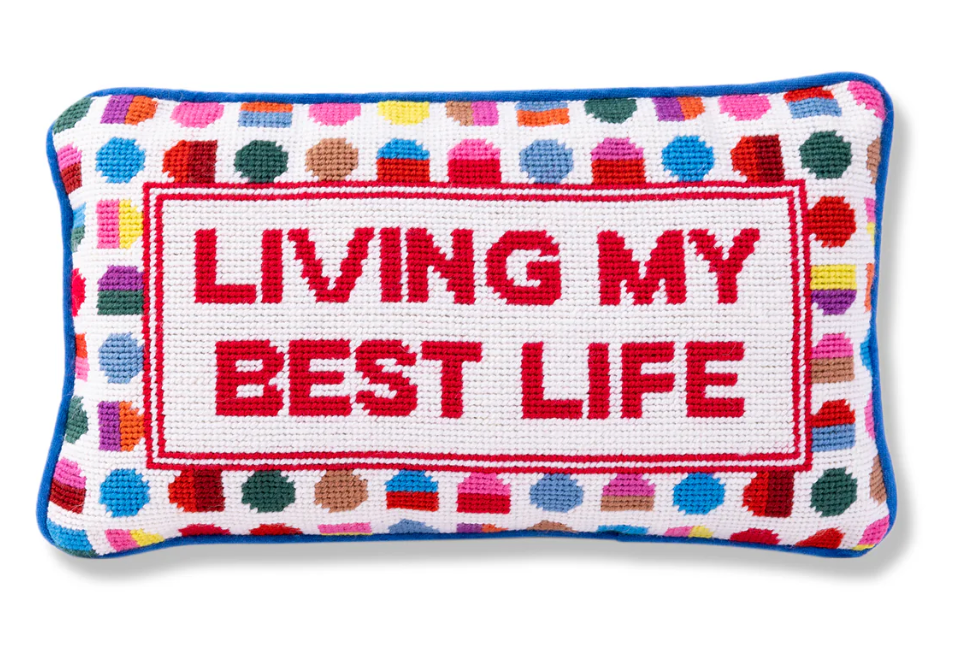 Living My Best Life Pillow