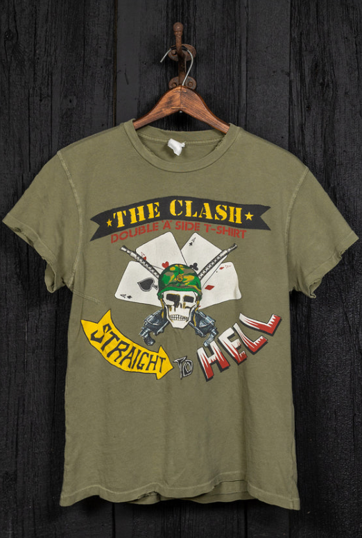 The Clash Straight To Hell Mens Crew Tee By Madeworn