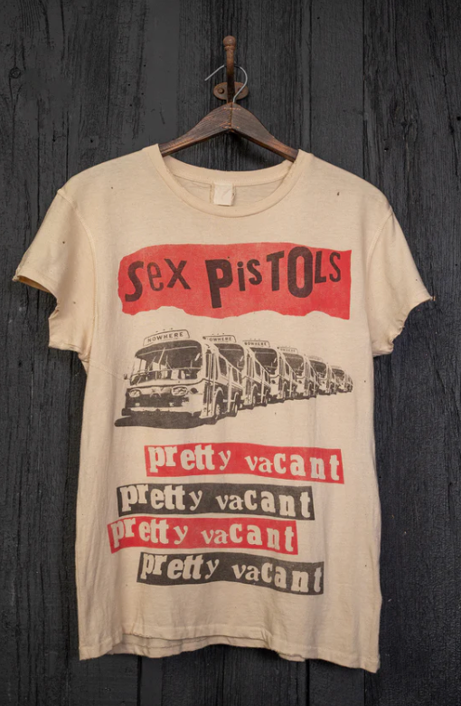 Sex Pistols Tea Stained Destroyed Tee By Madeworn