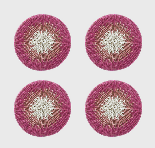 Ombre Coasters, Pink Set of Four