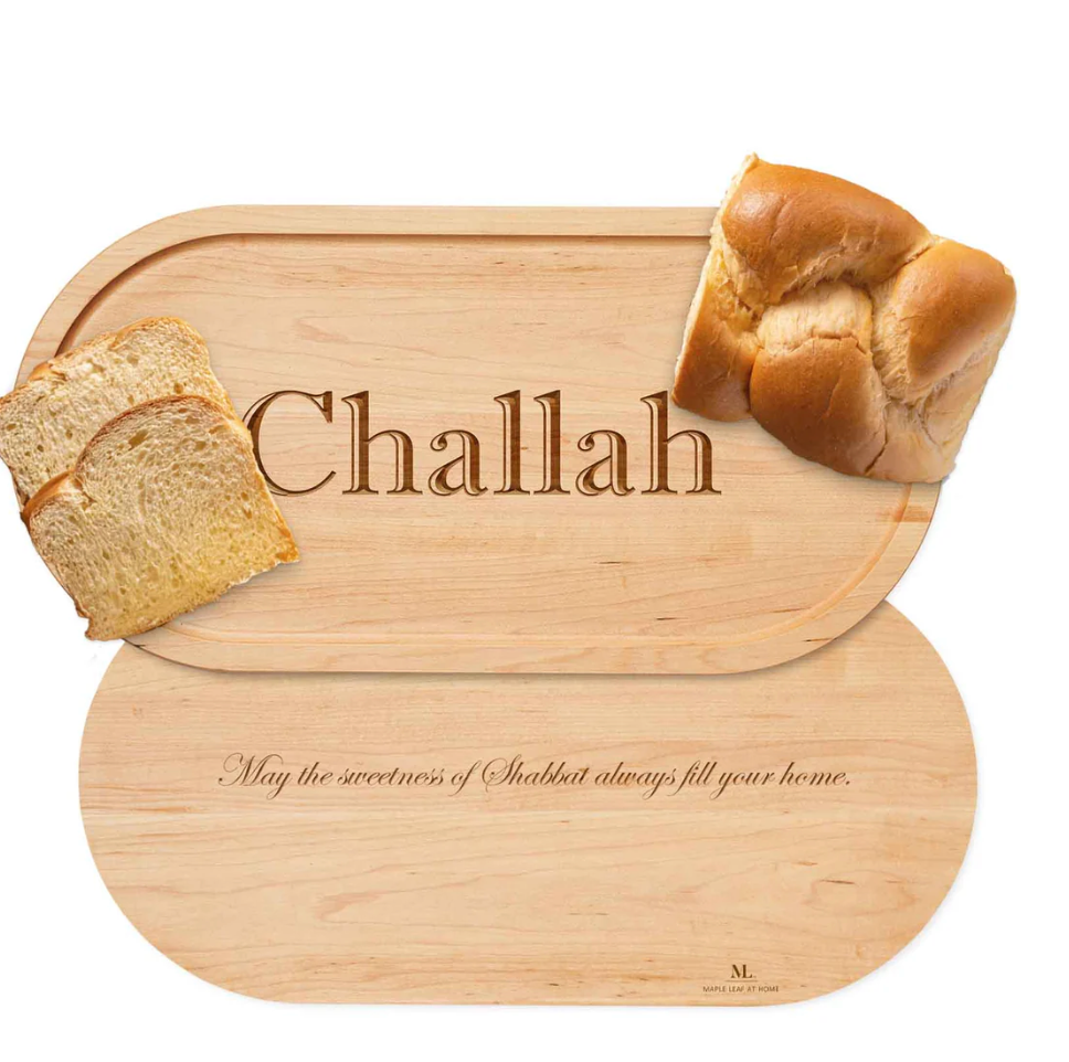 Challah Oval Maple Wood Cheeseboard