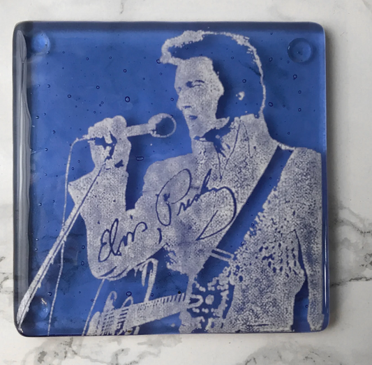 Elvis Vagas Handmade Fused Single Coaster