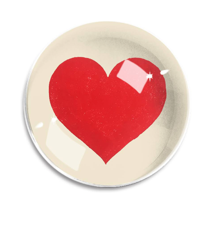 My Heart Is Full Crystal Dome Paperweight