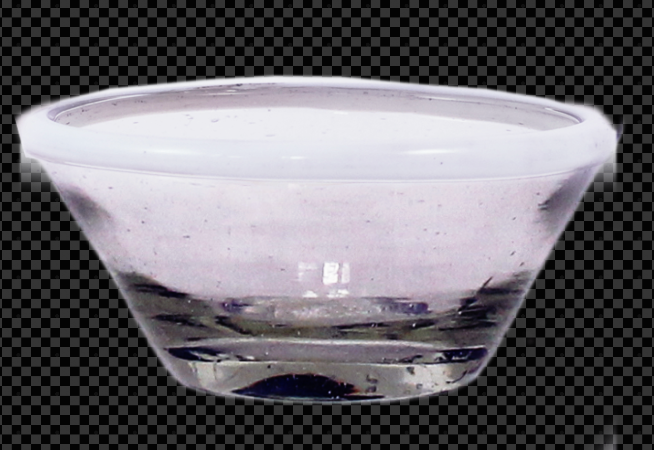Tiny White Rim Bowl
