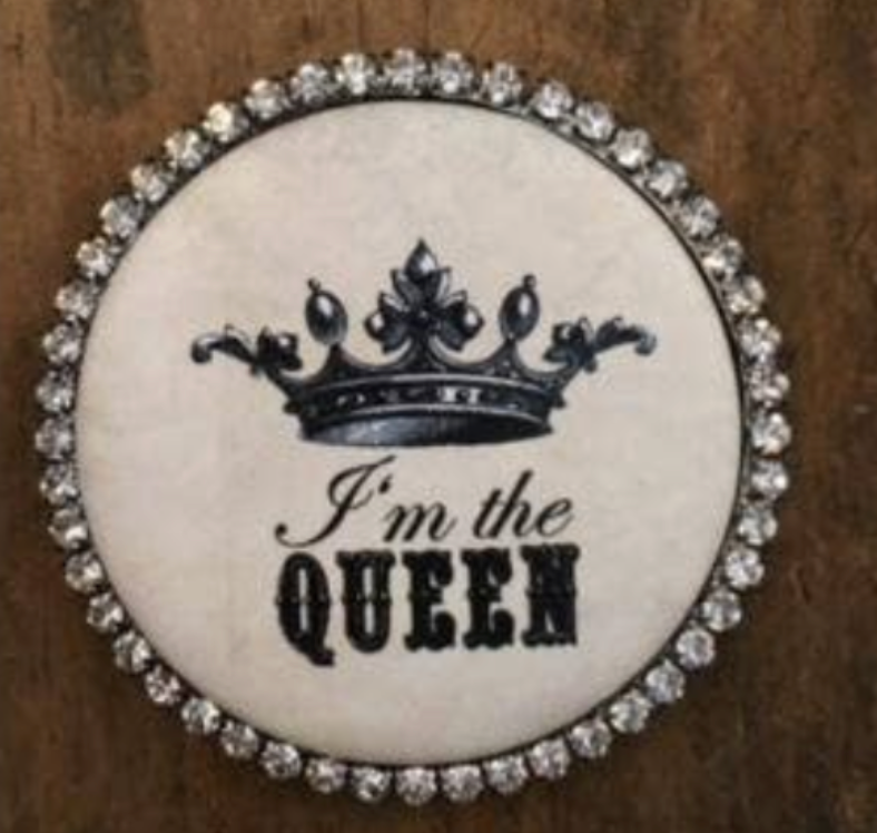 Round magnet "I'm the queen"
