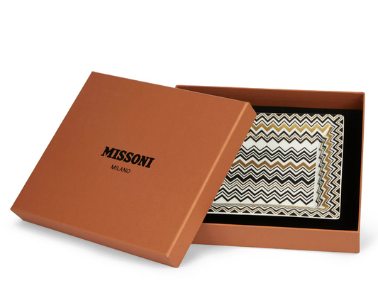 Missoni Zigzag Gold Rectangular Tray