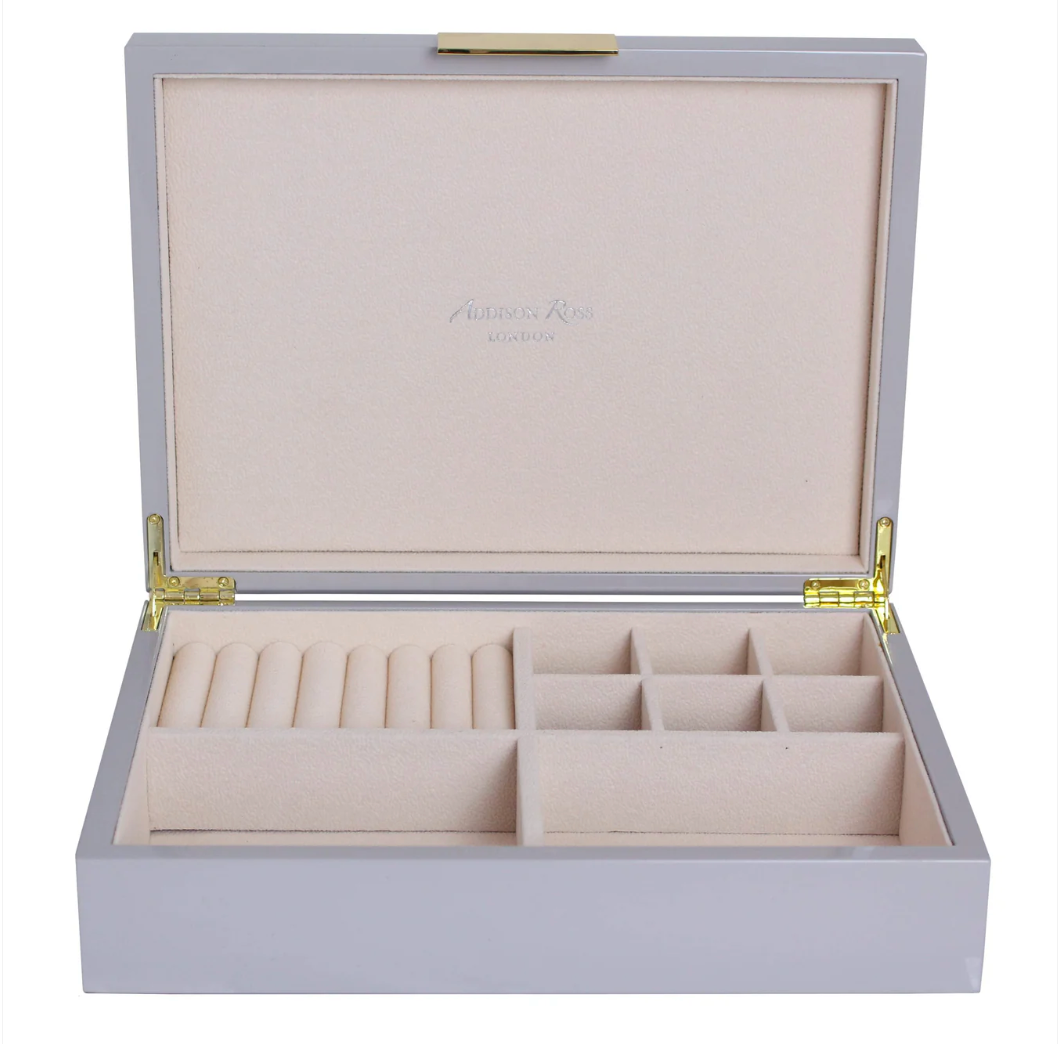 Large Chiffon Jewelry Box with Gold