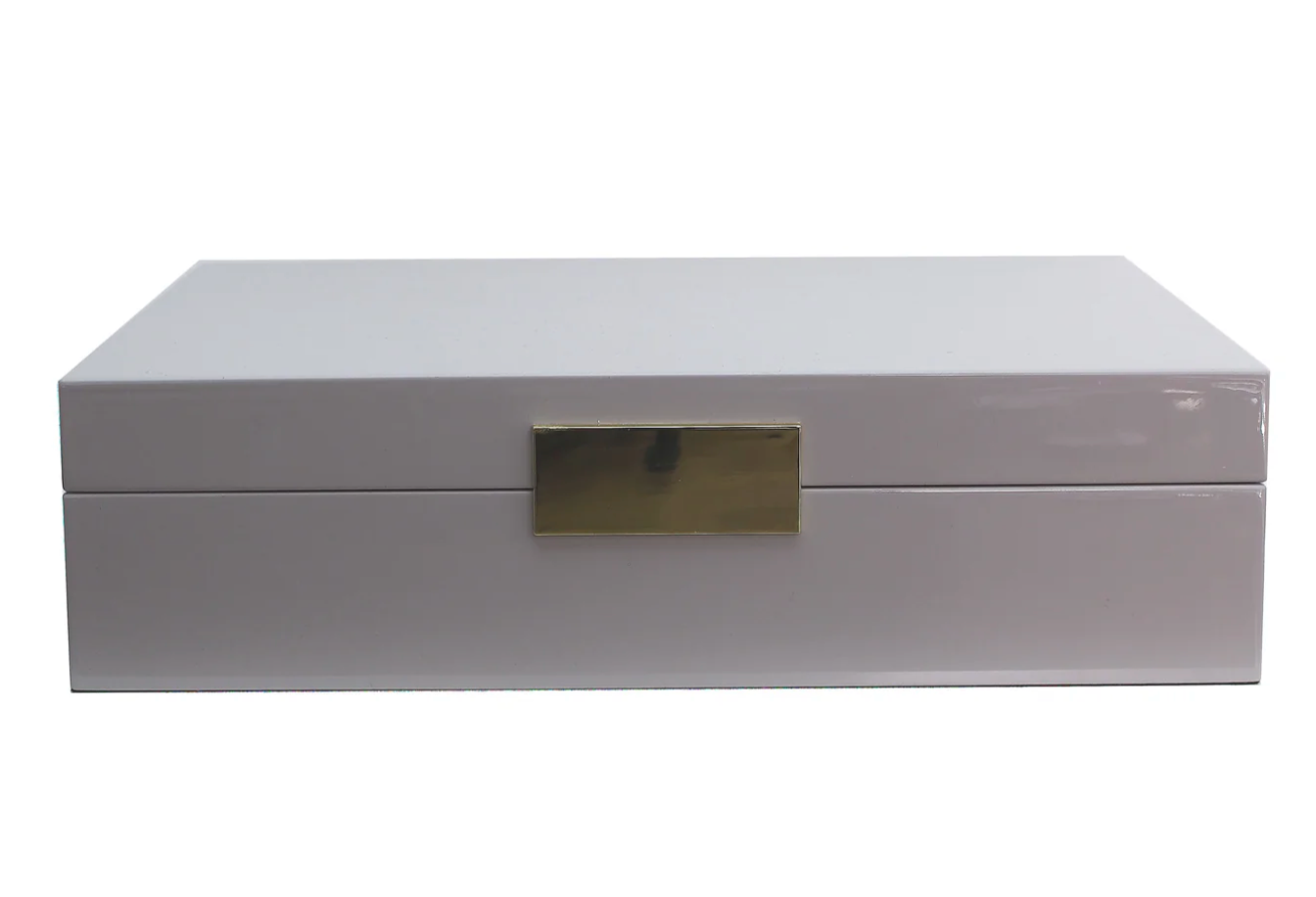 Large Chiffon Jewelry Box with Gold