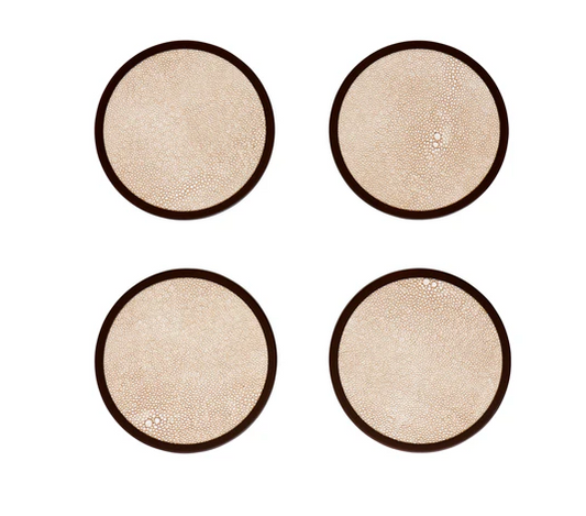 Ecru Coasters - Set of 4