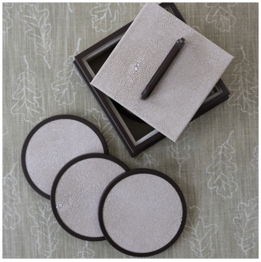 Ecru Coasters - Set of 4
