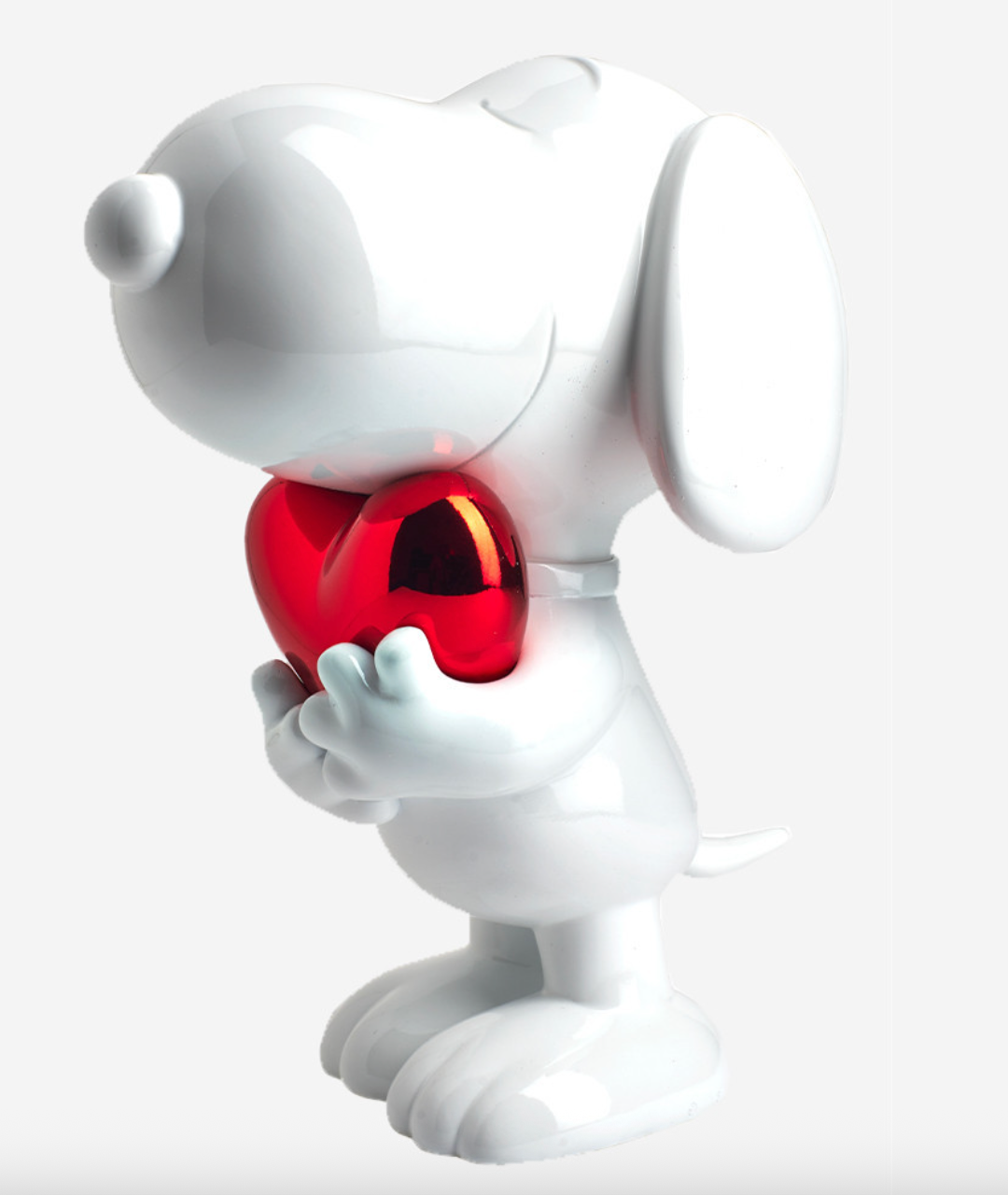 Snoopy HEART White & Shiny Red Heart  (limited edition)