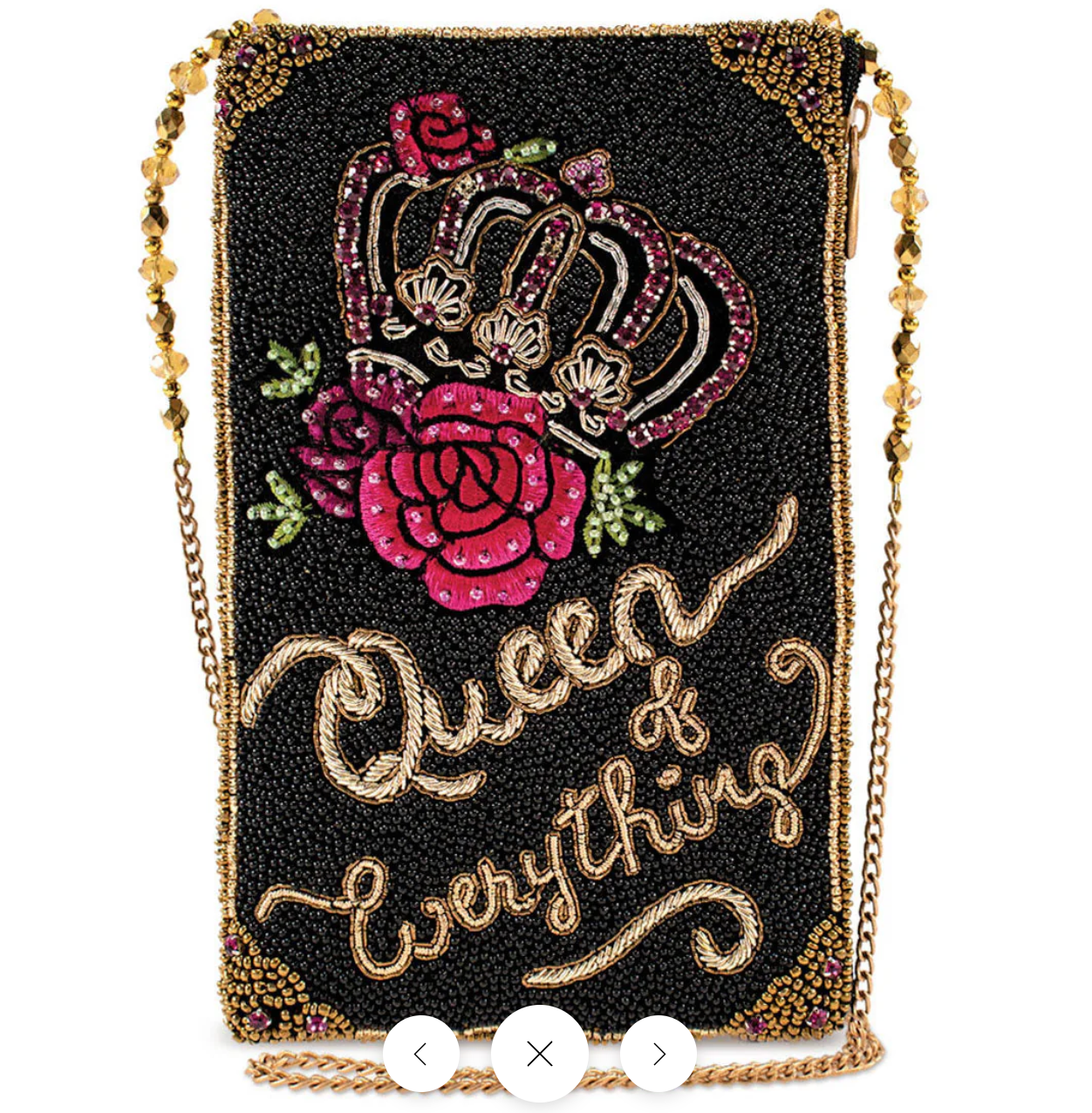 Queen of Everything Beaded Crossbody