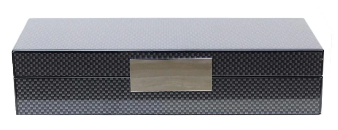 Carbon Fibre Silver 4x9 Lacquered Box