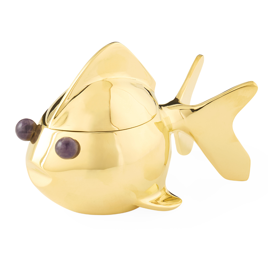 Brass Goldfish Box by Jonathan Adler
