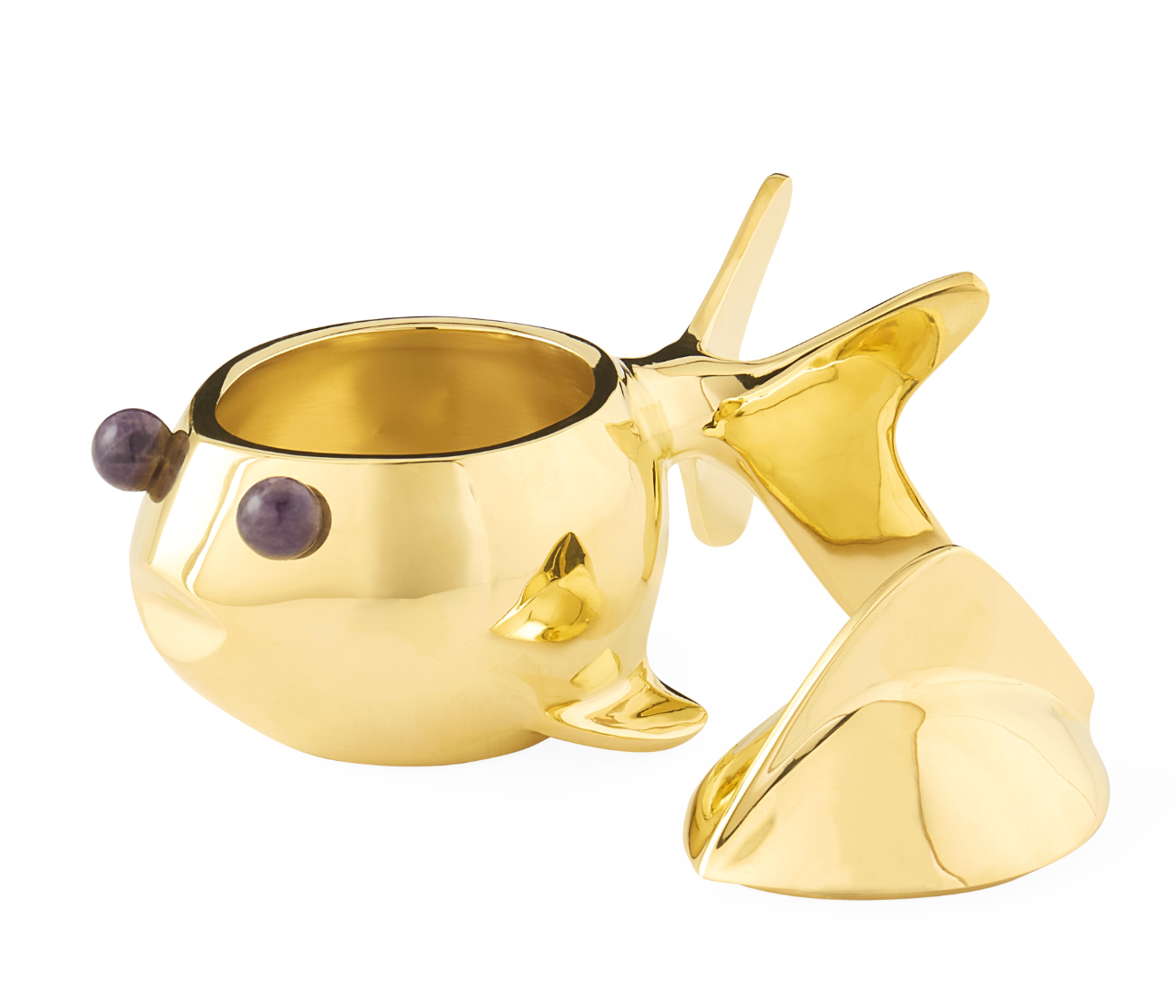 Brass Goldfish Box by Jonathan Adler