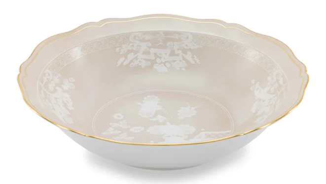 Ginori Antico Doccia Round Deep Tray in Meringa