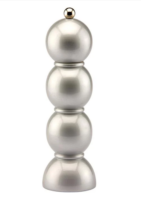 Silver Bobbin Salt or Pepper Mill