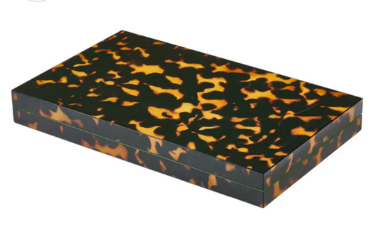 Tortoiseshell Lacquer Backgammon Set