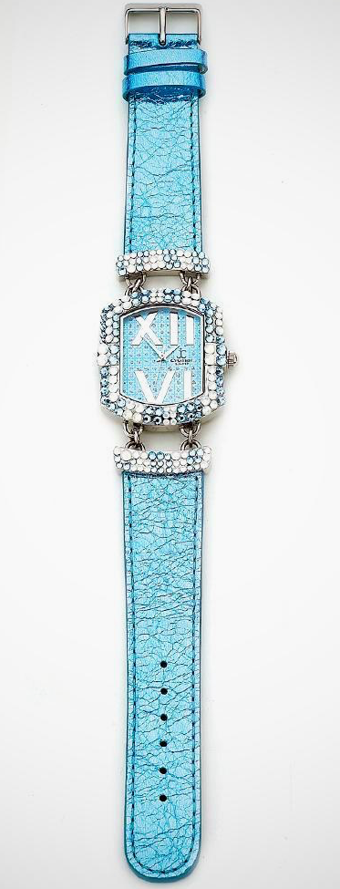 J. Crystal Embellished Watch