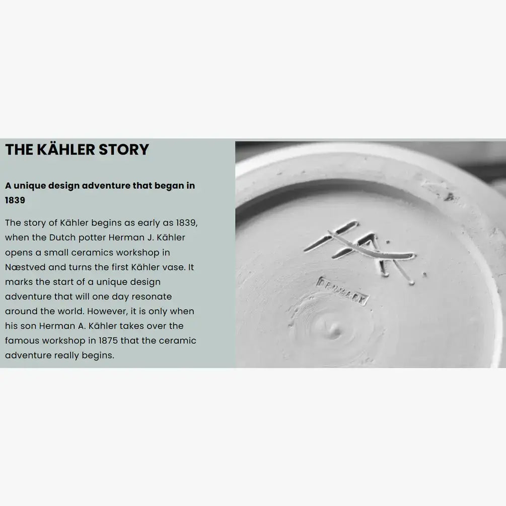 Kähler - Hammershøi - 11.8" Handmade Porcelain Cake Stand