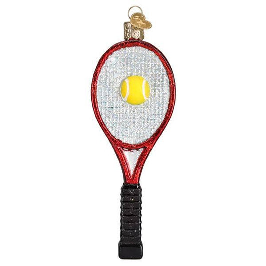 Red Tennis Racquet Ornament  Old World Christmas