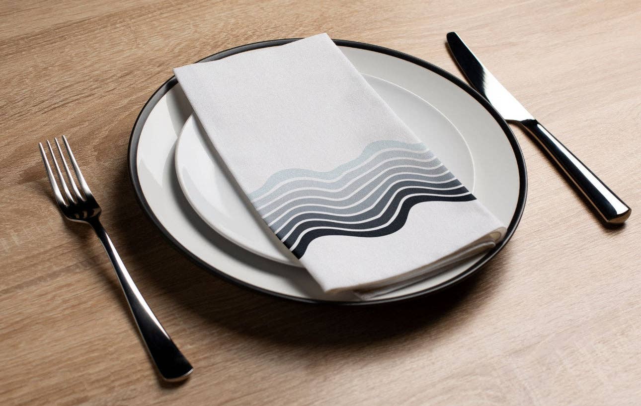 Ombre Wave - Printed Guest Towel