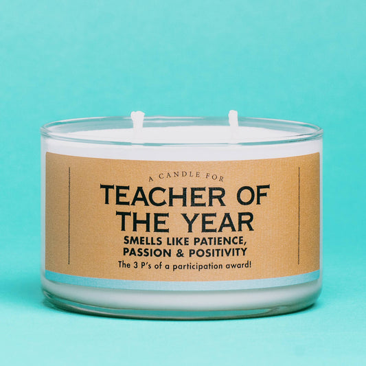 A Candle for Teacher of the Year | Funny Graduation Candle